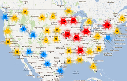 Un'applicazione delle API di Google Maps