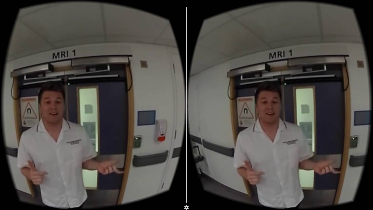 Interfaccia dell'app My MRI ad King's
