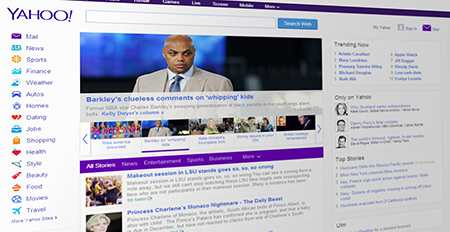 Nuova homepage di Yahoo!