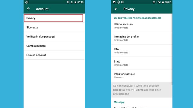 privacy whatsapp