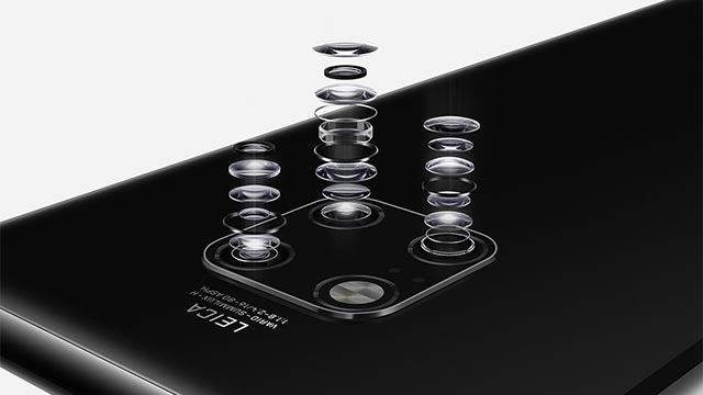 La tripla fotocamera del Mate 20 Pro