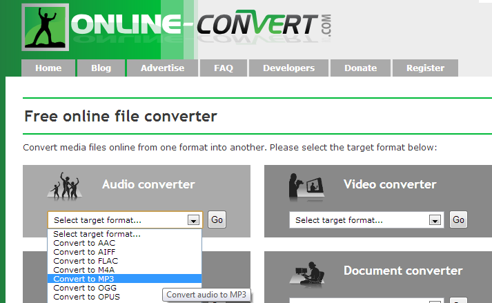 Online converter