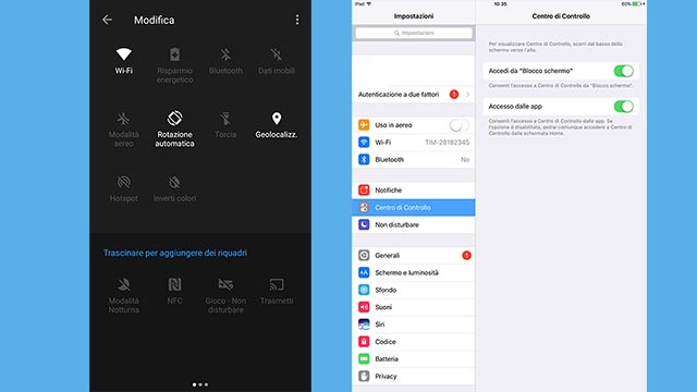 centro notifiche smartphone