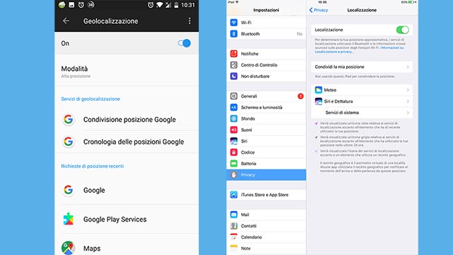 geolocalizzazione smartphone