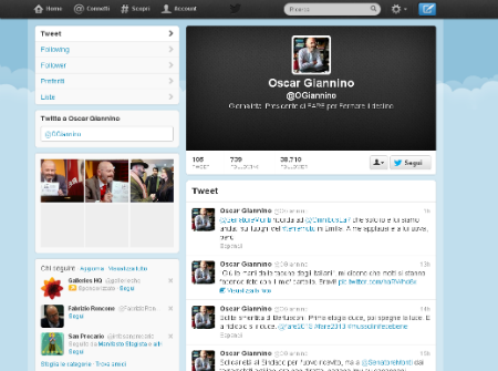 l'account Twitter di Oscar Giannino