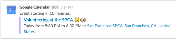 calendario slack