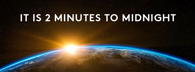 Nel 2018, il doomsday clock è tornato a 2 minuti dalla mezzanotte