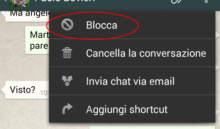 Bloccare il download automatico delle immagini e dei filmati