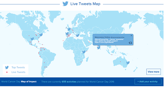 Live tweets giornata mondiale contro il cancro 2016