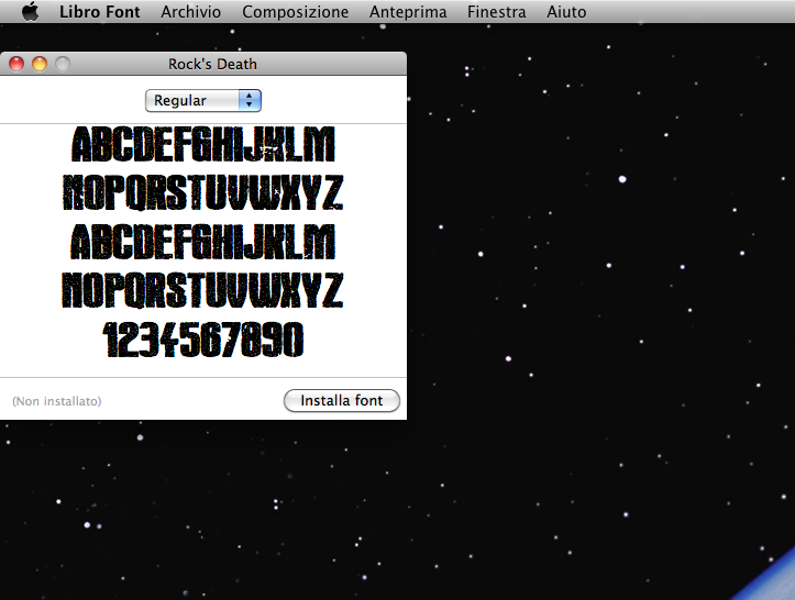 Installare un font in MacOS