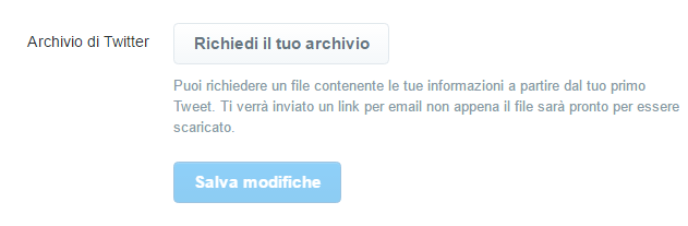 archivio tweet