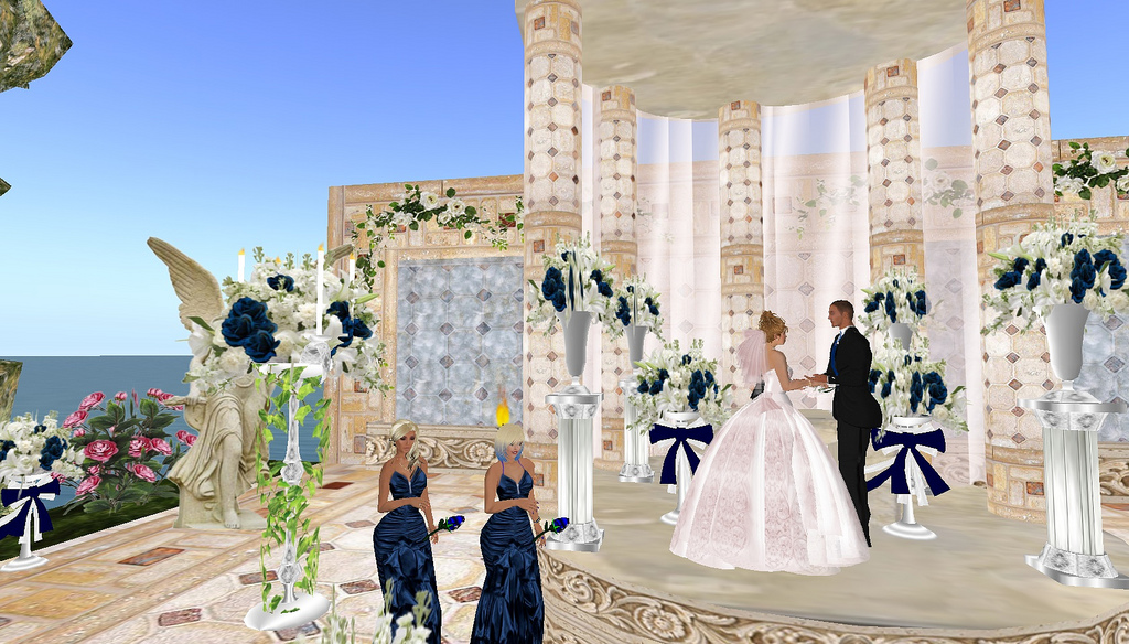 Scene da un matrimonio in Second Life