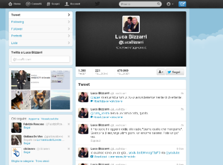 L'account Twitter di Luca Bizzarri
