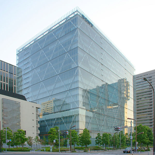 Il moderno quartier generale Sony in Giappone
