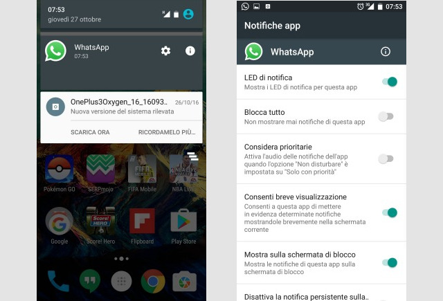 gestire le notifiche android