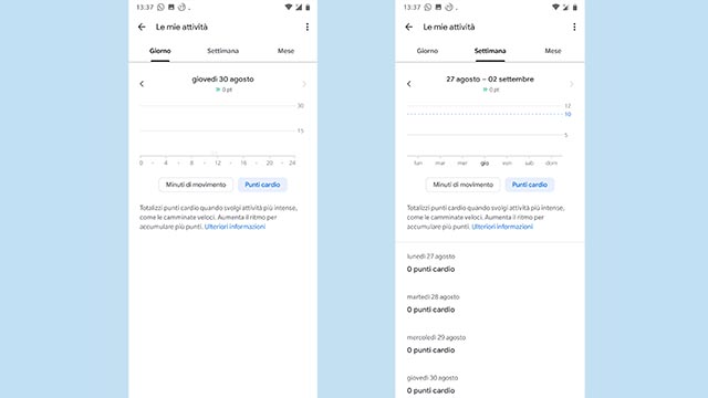 google fit attività