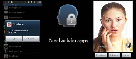 Facelock for apps