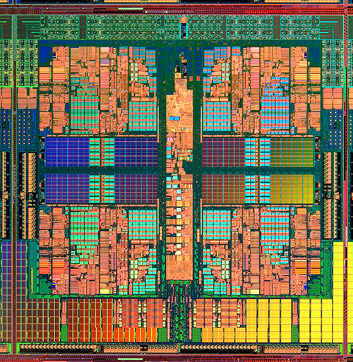Struttura di un processore quadcore