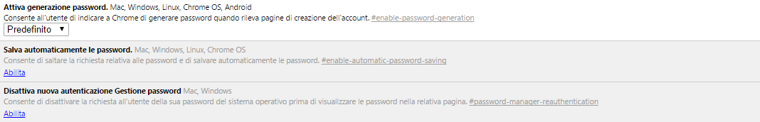 Generazione password