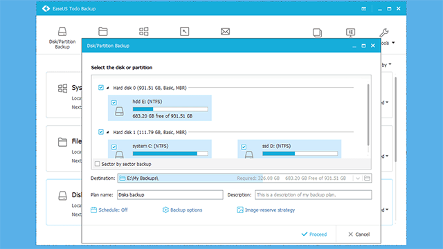 EaseUS Todo Backup Free