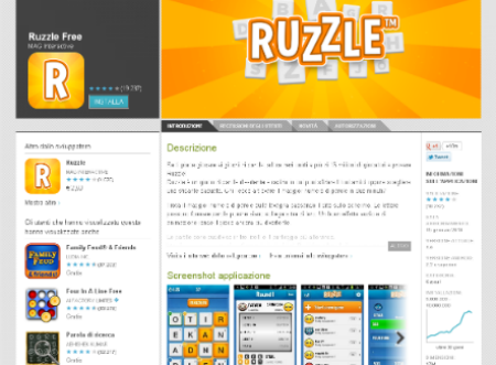 la sezione dedicata a Ruzzle su Google Play