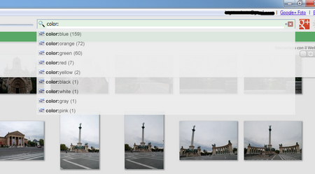 Filtrare foto per colore con Picasa