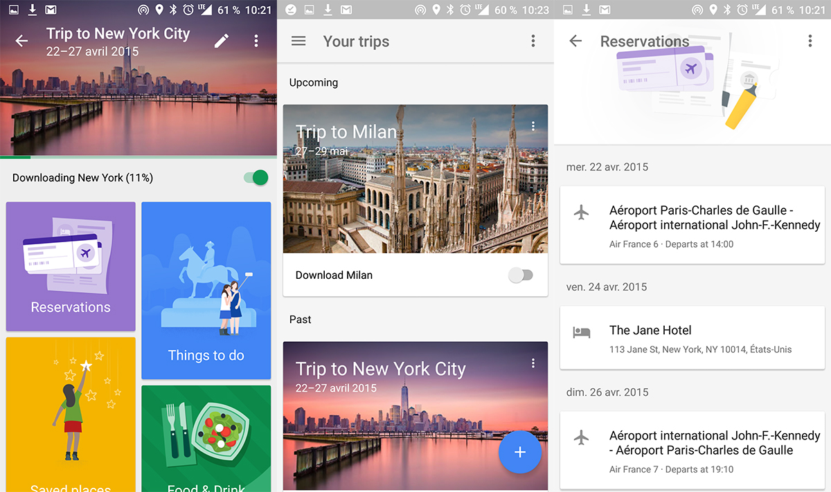 vacanze google trips