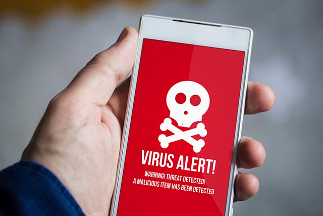Lo smartphone può trasformarsi in un ricettacolo di malware e virus