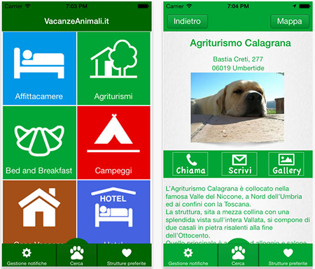 La app di VacanzeAnimali.it