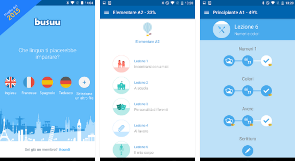 busuu applicazione