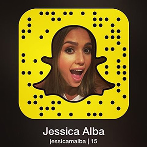 Jessica Alba su Snapchat