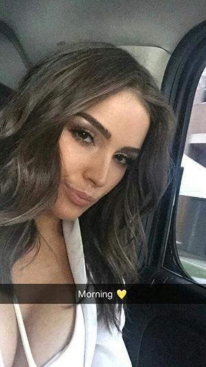 Olivia Culpo su Snapchat