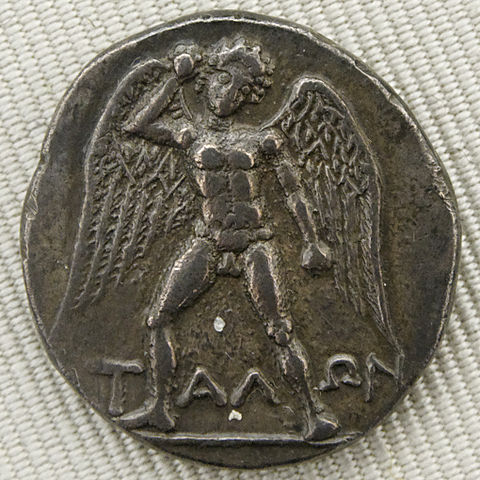 Moneta raffigurante Talos
