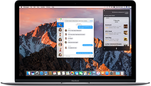 Siri e macOS Sierra