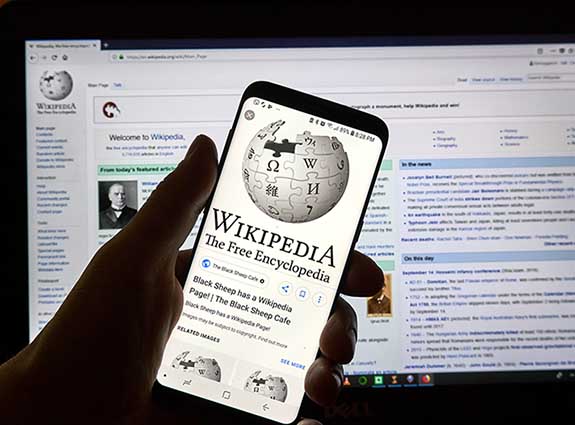Wikipedia su smartphone