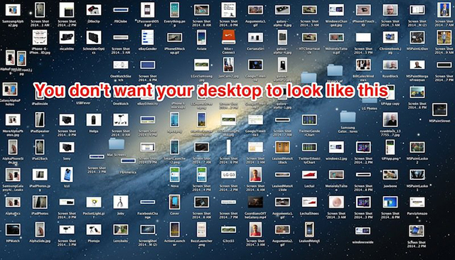 Desktop disorganizzato